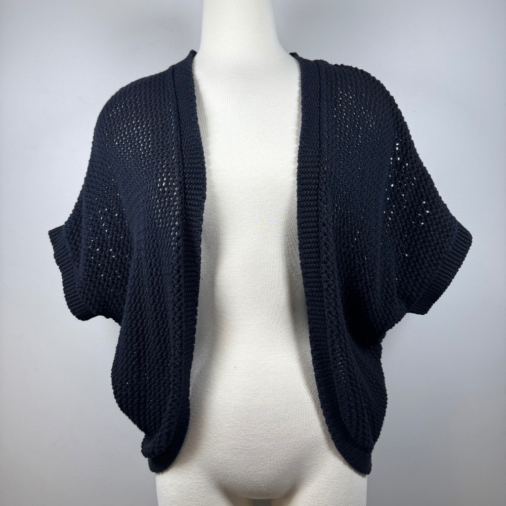 Elle Midnight Open-Knit Cardigan